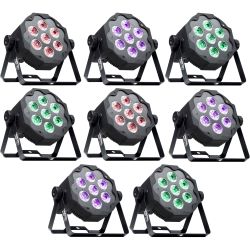 Varytec LED Pad 7 RGBWA 7x10W 8er SET