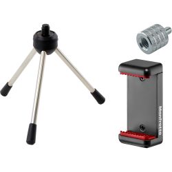 Tischstativ mit Manfrotto Halterung für Smartphone SET