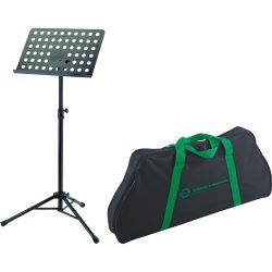 K&M 11940 Orchester Notenpult schwarz + Tragetasche