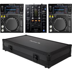 Pioneer DJ XDJ-700 2er + DJM-450 + FLT-450SYS Flightcase