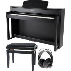 GEWA Digitalpiano UP-380WK Schwarz matt Set