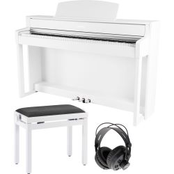GEWA Digitalpiano UP-380WK Weiss matt Set