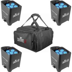 Chauvet DJ Freedom Par Tri 6 4er Set + VIP Bag