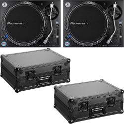 Pioneer PLX-1000 Turntable 2er + Zomo Flightcase 2er SET