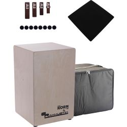 ERakkustik KORN Cajon + Tasche + Sitzpad + MultiClap
