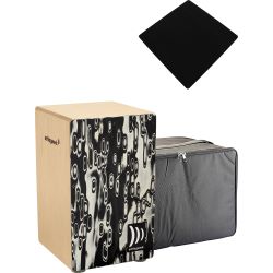 Schlagwerk CP4017 Cajon Black Eyes + Tasche