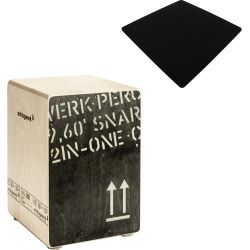 Schlagwerk CP403BLK Cajon 2 in One M BK + Sitzpad