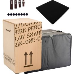 Schlagwerk CP404 Cajon 2 in One L + Tasche + Sitzpad + MultiClap