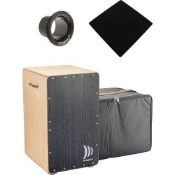 Schlagwerk CP5003 Precise OS Black Silver + Tasche + Sitzpad + Bass Tube
