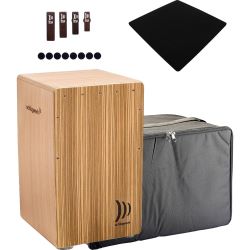 Schlagwerk CP4011 Cajon la Peru Zebrano + Tasche + MultiClap