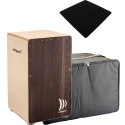 Schlagwerk CP408 Cajon 2inOne Dark Oak + Tasche + Sitzpad