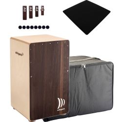 Schlagwerk CP408 Cajon 2inOne Dark Oak + Tasche + Sitzpad + MultiClap