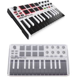 Akai MPK mini MK2 Weiß Ltd. Edition + Staubschutzcover