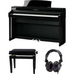 Kawai CA-78 EP Schwarz Hochglanz Digitalpiano Set