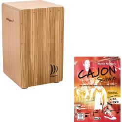 Schlagwerk CP4011 Cajon la Peru Zebrano + Cajon Schule