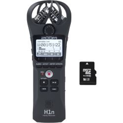 Zoom H1n + 16 GB Micro SD HC Speicherkarte SET