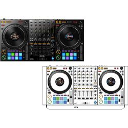 Pioneer DJ DDJ-1000 DJ Controller + White DJ Skin