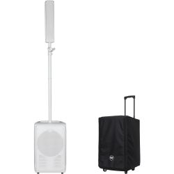 RCF EVOX J8 WH Weiß + Cover Trolley