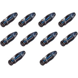 NEUTRIK XLR-Stecker 3 pol. female NC 3 FXX-BAG - 10er Pack