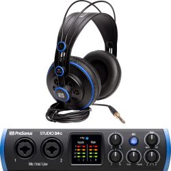 PreSonus Studio 24c + HD7 Monitorkopfhörer
