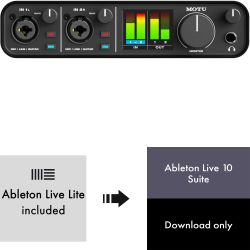 MOTU M2 USB Audio Interface + Ableton Live 10 Suite - Lizenz Code