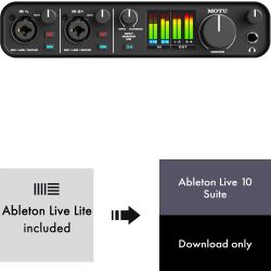 MOTU M4 USB Audio Interface + Ableton Live 10 Suite - Lizenz Code