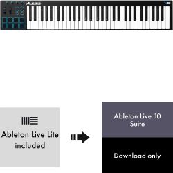 Alesis V61 + Ableton Live 10 Suite