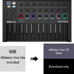 Arturia MiniLab MKII Black Edition + Ableton Live 10 Suite