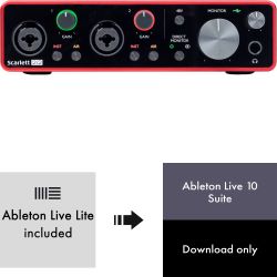 Focusrite Scarlett 2i2 3rd Gen + Ableton Live 10 Suite