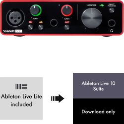 Focusrite Scarlett Solo 3rd Gen + Ableton Live 10 Suite