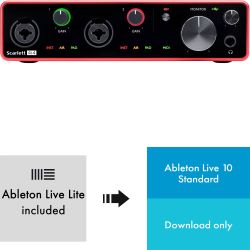 Focusrite Scarlett 4i4 3rd Gen + Ableton Live 10