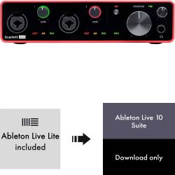 Focusrite Scarlett 4i4 3rd Gen + Ableton Live 10 Suite