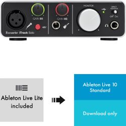 Focusrite Soundkarte iTrack Solo Lightning + Ableton Live 10