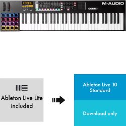 M-Audio Code 61 Black + Ableton Live 10