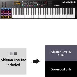 M-Audio Code 61 Black + Ableton Live 10 Suite