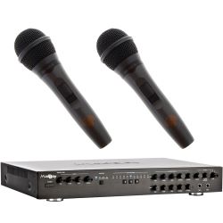 Madboy BOOST-202 Karaoke-Amplifier + 2x Karaoke Mikrofon SET