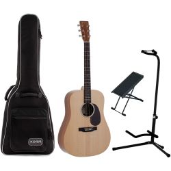 Martin Guitars DX1KAE Westerngitarre + Stand + Bank + Bag SET