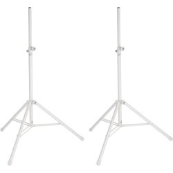 K&M 214/6 Boxenstativ Topline Alu weiß 2er Pack