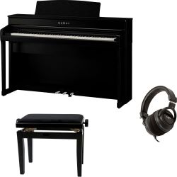 Kawai CA-79 EP Schwarz Hochglanz Digitalpiano Set