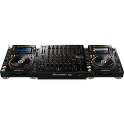 Pioneer DJ CDJ-2000 NXS2 Doppelpack + DJM-V10 DJ Set