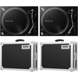 Pioneer DJ PLX-500 K Doppelpack + Cases