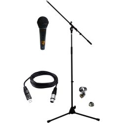 KORN USB Mikrofon + Kabel + Ständer SET 2 - Plug & Play