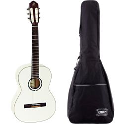 Ortega R121-7/8 White 7/8 Konzertgitarre inkl. Gigbag