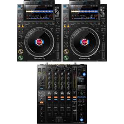 Pioneer DJ CDJ-3000 Doppelpack + DJM-900 NXS2 DJ-Set