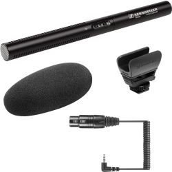 Sennheiser MKE 600 + Miniklinke Wendel-Mikrofonkabel