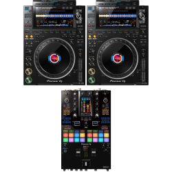 Pioneer DJ CDJ-3000 Doppelpack + DJM-S11 DJ-Set
