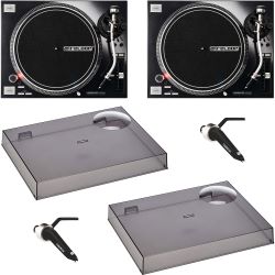 Reloop RP-7000 MK2 schwarz + Haube + System Doppelpack