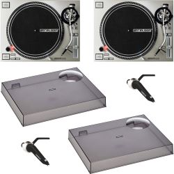 Reloop RP-7000 MK2 silber + Haube + System Doppelpack