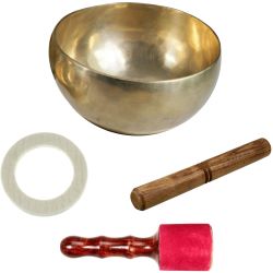Klangschale 675-775g + Wollfilzring + Schlägel Set