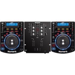 Numark NDX 500 Doppelpack + Numark M 2 black DJ Set